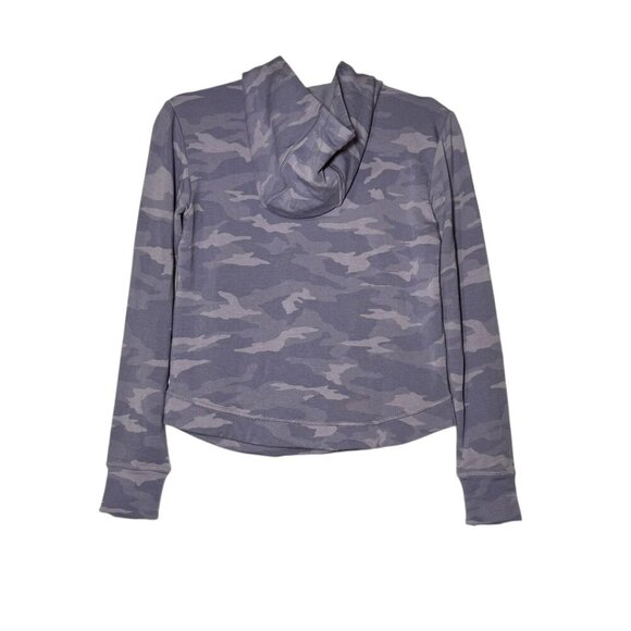 Athleta Girl Camouflage Printed Hoodie Purple Size Large / 12 Soft Comfy Camo - Picture 2 of 7